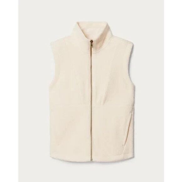 NEW $128 Rhone Women's Aloftfleece Vest in Cream size Large - Picture 2 of 9